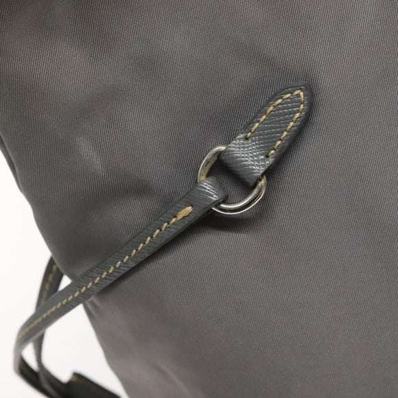 PRADA Tote Bag Nylon Gray Auth ti2725