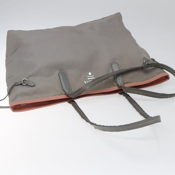 PRADA Tote Bag Nylon Gray Auth ti2725