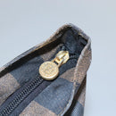 FENDI Pecan Canvas Hand Bag Coated Canvas Brown Auth ti2732-10