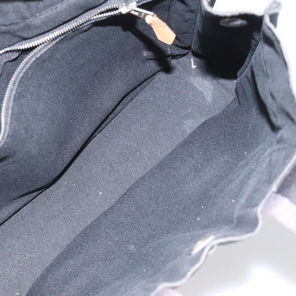 HERMES Fourre Tout PM Hand Bag Canvas Black Auth ti2733