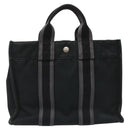 HERMES Fourre Tout PM Hand Bag Canvas Black Auth ti2733-13