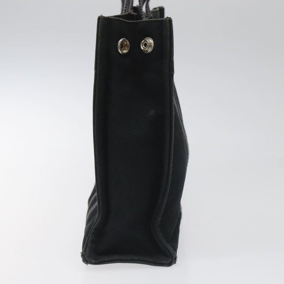 HERMES Fourre Tout PM Hand Bag Canvas Black Auth ti2733