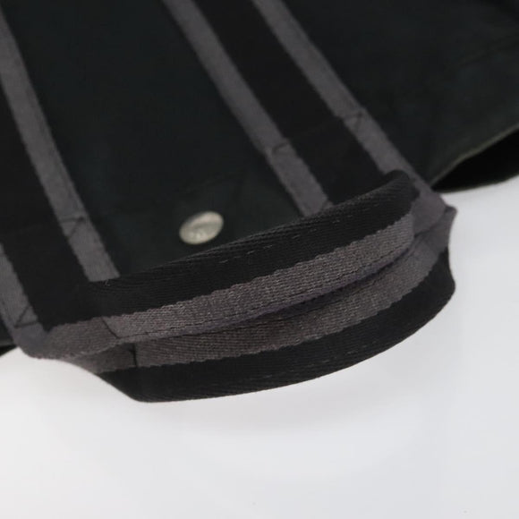 HERMES Fourre Tout PM Hand Bag Canvas Black Auth ti2733