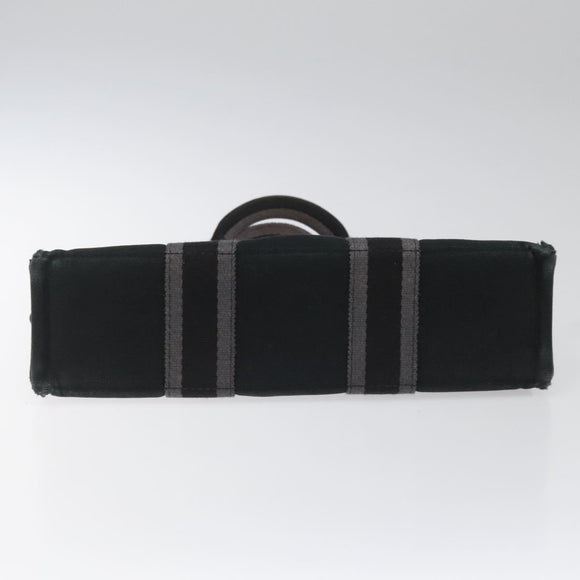 HERMES Fourre Tout PM Hand Bag Canvas Black Auth ti2733