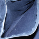 HERMES Fourre Tout PM Hand Bag Canvas Navy Brown Auth ti2734-11