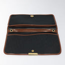 Christian Dior Trotter Canvas Shoulder Bag Black Auth ti2735-14