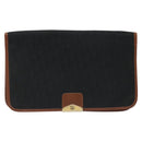 Christian Dior Trotter Canvas Shoulder Bag Black Auth ti2735-2