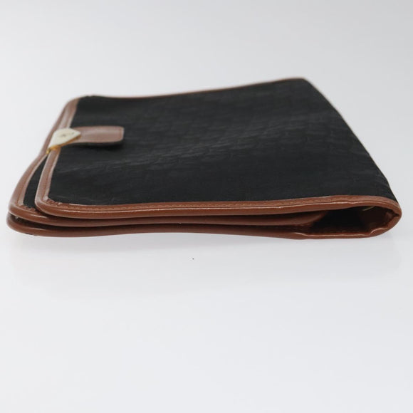 Christian Dior Trotter Canvas Shoulder Bag Black Auth ti2735