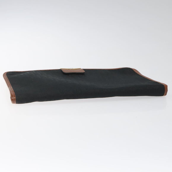 Christian Dior Trotter Canvas Shoulder Bag Black Auth ti2735