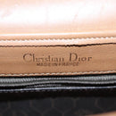 Christian Dior Honeycomb Canvas Shoulder Bag PVC Leather Black Auth ti2736-18