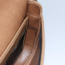 Christian Dior Honeycomb Canvas Shoulder Bag PVC Leather Black Auth ti2736-19