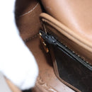 Christian Dior Honeycomb Canvas Shoulder Bag PVC Leather Black Auth ti2736-21