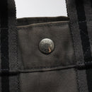 HERMES Fourre Tout PM Hand Bag Canvas Gray Auth ti2740-17