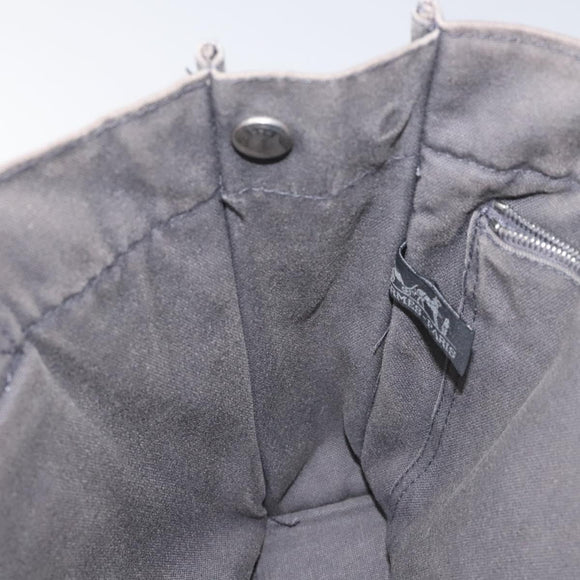 HERMES Fourre Tout PM Hand Bag Canvas Gray Auth ti2740