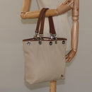 BURBERRY Nova Check Blue Label Tote Bag Canvas Beige Brown Auth ti2741-18