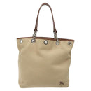 BURBERRY Nova Check Blue Label Tote Bag Canvas Beige Brown Auth ti2741-13