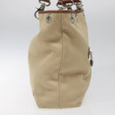 BURBERRY Nova Check Blue Label Tote Bag Canvas Beige Brown Auth ti2741-4