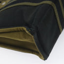 HERMES Fourre Tout PM Hand Bag Canvas Khaki Auth ti2747-9