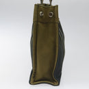 HERMES Fourre Tout PM Hand Bag Canvas Khaki Auth ti2747-3