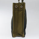 HERMES Fourre Tout PM Hand Bag Canvas Khaki Auth ti2747-4