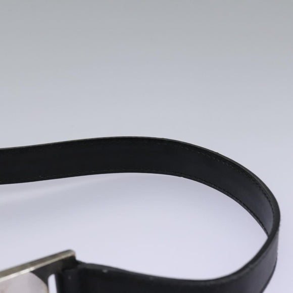 GUCCI Shoulder Bag Leather Black Auth ti2752