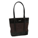 GUCCI Tote Bag Suede Leather Brown Auth ti2756-1