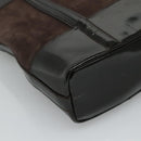 GUCCI Tote Bag Suede Leather Brown Auth ti2756-15
