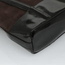 GUCCI Tote Bag Suede Leather Brown Auth ti2756-17