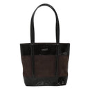 GUCCI Tote Bag Suede Leather Brown Auth ti2756-13