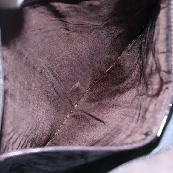 GUCCI Tote Bag Suede Leather Brown Auth ti2756