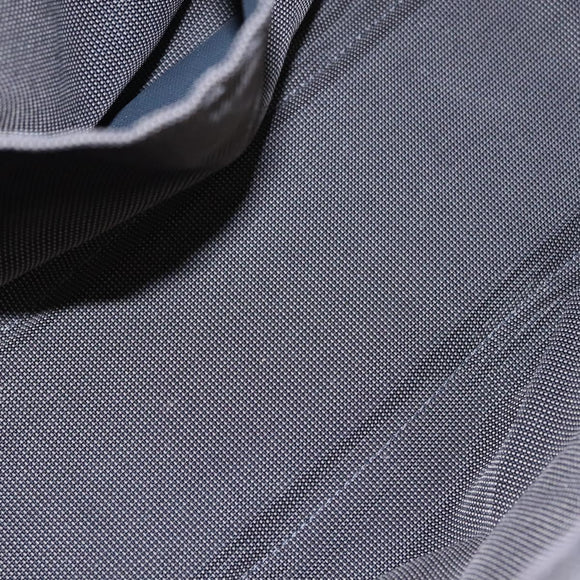 HERMES Her Line MM Hand Bag Canvas Gray Silver Auth ti2757