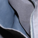 HERMES Her Line MM Hand Bag Canvas Gray Silver Auth ti2757-21