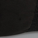 HERMES Her Line MM Hand Bag Canvas Gray Silver Auth ti2757-3