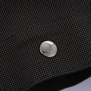 HERMES Her Line MM Hand Bag Canvas Gray Silver Auth ti2761-17