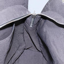 HERMES Her Line MM Hand Bag Canvas Gray Silver Auth ti2761-20