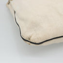 GUCCI Shoulder Bag Canvas Leather White Black Auth ti2765-11