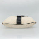 GUCCI Shoulder Bag Canvas Leather White Black Auth ti2765-9