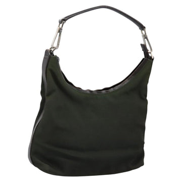 GUCCI Hand Bag Canvas Khaki 000 0602 Auth ti2770