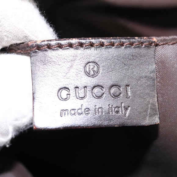 GUCCI Hand Bag Canvas Khaki 000 0602 Auth ti2770