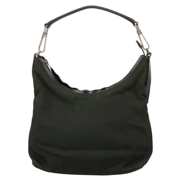 GUCCI Hand Bag Canvas Khaki 000 0602 Auth ti2770