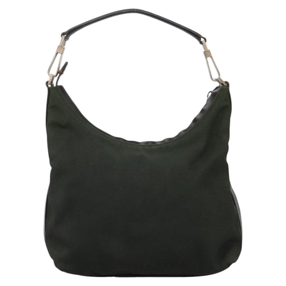 GUCCI Hand Bag Canvas Khaki 000 0602 Auth ti2770