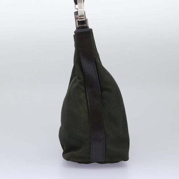 GUCCI Hand Bag Canvas Khaki 000 0602 Auth ti2770