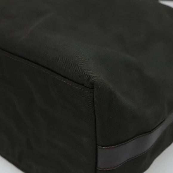 GUCCI Shoulder Bag Canvas Khaki Auth ti2779