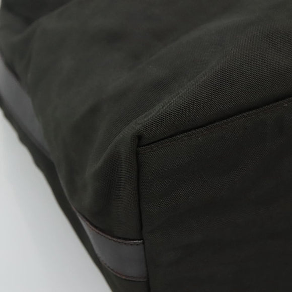 GUCCI Shoulder Bag Canvas Khaki Auth ti2779