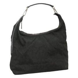 GUCCI Shoulder Bag Canvas Khaki Auth ti2779