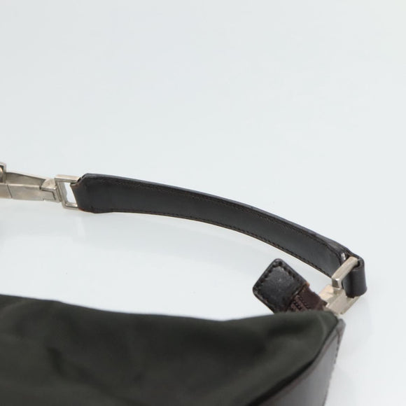 GUCCI Shoulder Bag Canvas Khaki Auth ti2779