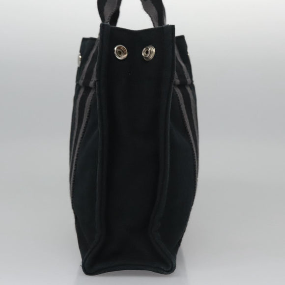 HERMES Fourre Tout PM Hand Bag Canvas Black Auth ti2780