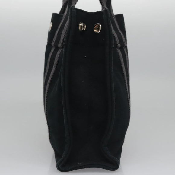 HERMES Fourre Tout PM Hand Bag Canvas Black Auth ti2780