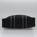 HERMES Fourre Tout PM Hand Bag Canvas Black Auth ti2780-9