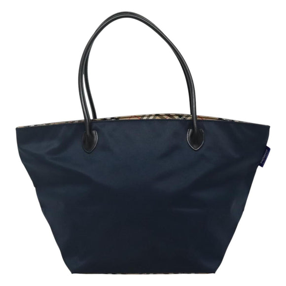 Burberrys Blue Label Tote Bag Nylon Navy Auth ti2781